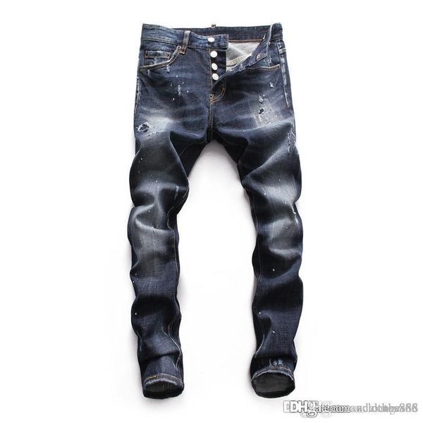 

2020 new luxury designer jeans quality luxury pants famous brand designer luxury jeans men fashion street wear purple men pants jeans homme, Blue