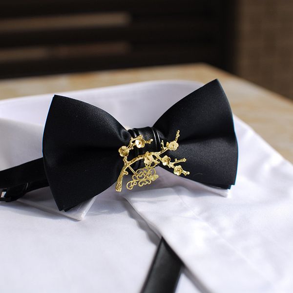

bowtie for wedding party original design brand 2020 black bow tie 02, Black;gray