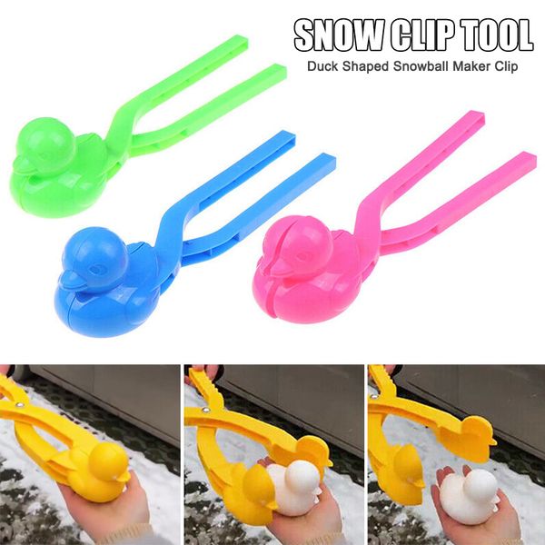 

duck shaped snowball maker clip children outdoor winter snow sand mold tool toy js23