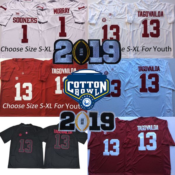 

Men Youth Kids 13 Tua Tagovailoa 2019 Championships Alabama Crimson Tide Jerry Jeudy AJ McCarron Joe Namath Najee Harris College Jerseys