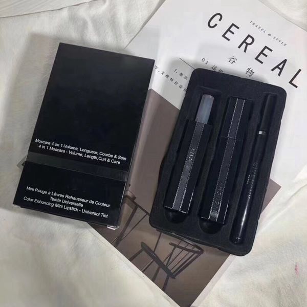 

Famous Luxury Brand Makeup Set Mascara Rouge Lipstick Eyeliner 3 in 1 Cosmetics kit
