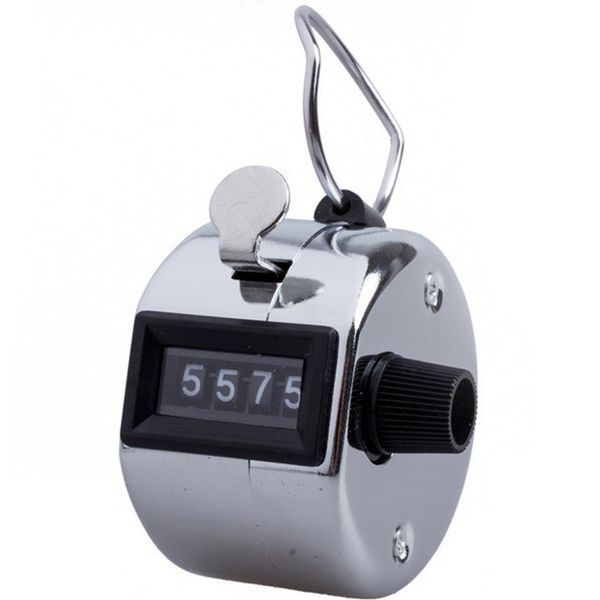 

tally counter handheld clicker 4 digits chrome golf people counting club new