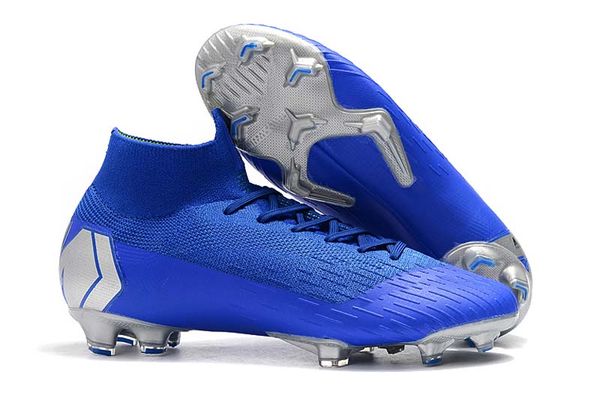 

2019 mens fg football boots neymar limited cr7 shuai 360 superfly vii victory soccer cleats fg blue soccer shoes