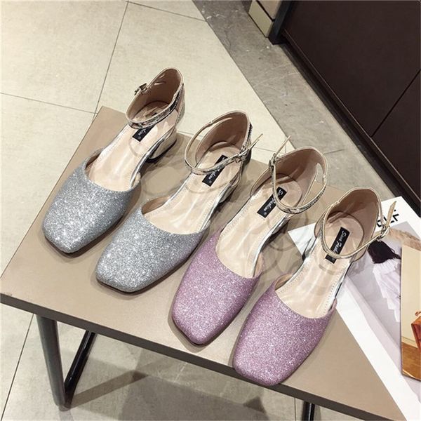 Newest Sequins Gradation Beach Wedding Shoes Flatforms Summer Holiday Sandals Toe Bridal Shoes Evening Toe Banquet Party Prom Women Shoes Bridal Heels