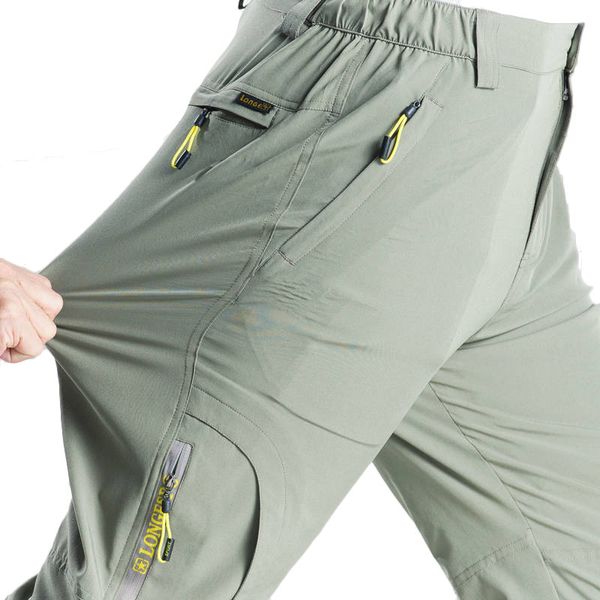 

hiking pants stretch cool breathable quick dry men summer city walk soft trousers climb outdoors travel trekking mountaineering, Black;green