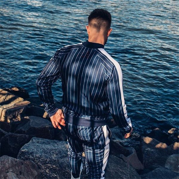 

e-baihui men autumn hoodies tracksuit set male sweatshirt sweatpants multi-pocket fashion trousers high street jackets sets, Gray