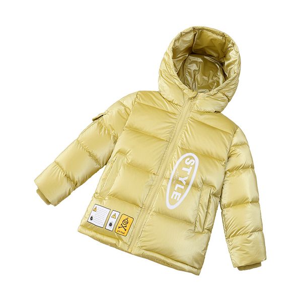 

2019 autumn and winter new childrens long down jacket boys and girls short loose version childrens down jacket, Blue;gray