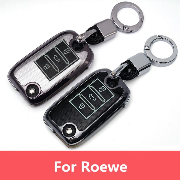 

luminous car key cover case for roewe rx5 2019 year for mg zs 3button key case cover car styling accessories keychain holder