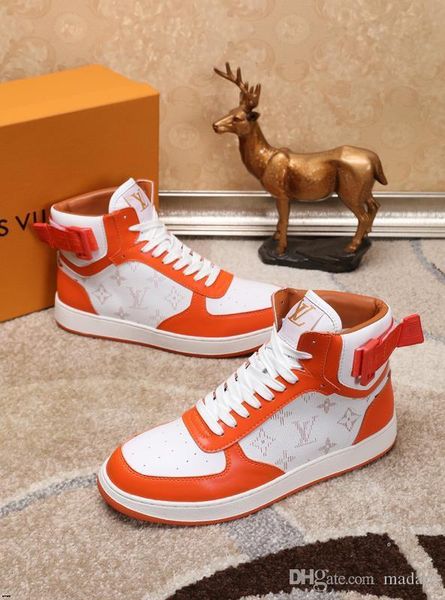 

20ss remote control led mens fashion luminous shoes high lights charging colorful shoes gold casual flash shoes yecq1, Black