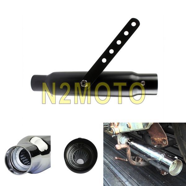 

12" black shortly motorcycle exhaust pipe muffler for cafe racer bobber chopper cruiser tracker custom