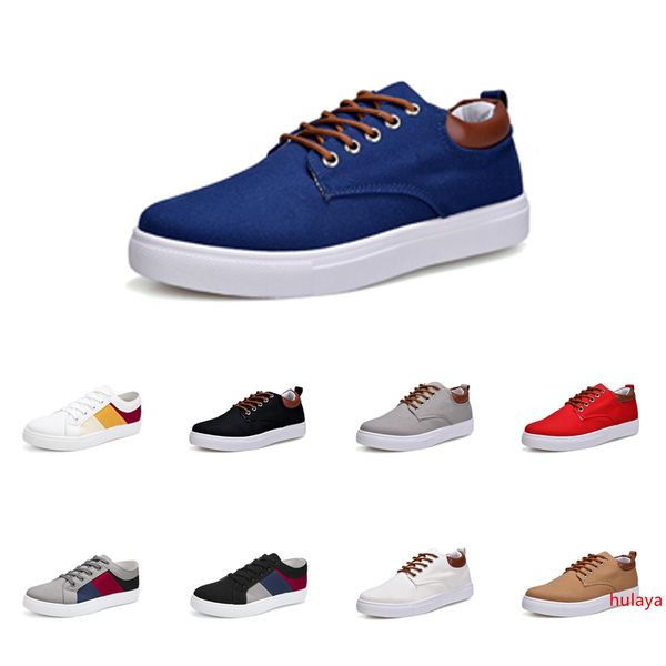 

men shoes no-brand canvas spotrs casual sneakers white black red grey khaki blue fashion new style shoes 201