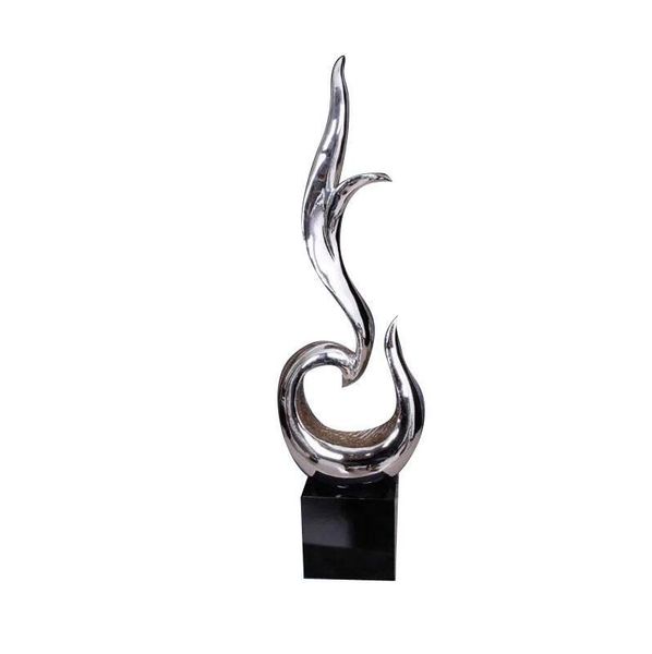 

abstract fire sculpture crafts arts glossy ornament statue decoration sculpture crafts with resin & glass steel for l decoration