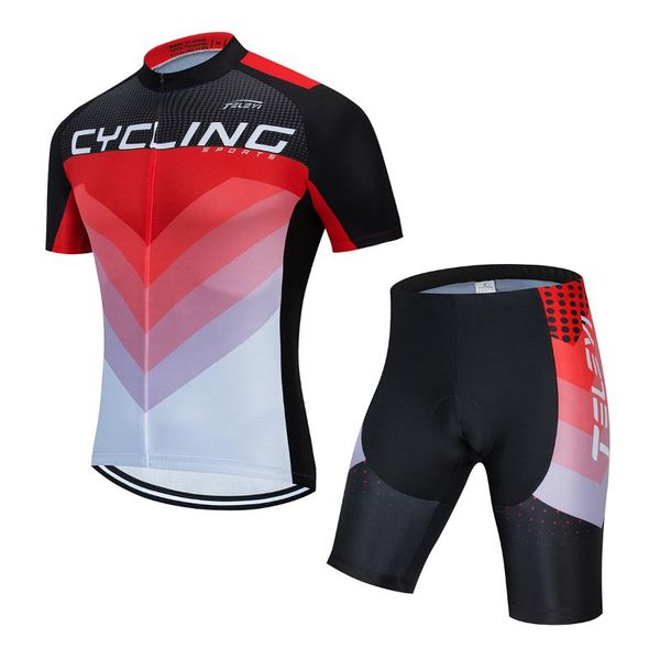 

2020 new treking pro team gel pad cycling jersey bib sets bicycle cycle cloth mtb quick dry bike clothing ropa ciclismo, Black;blue