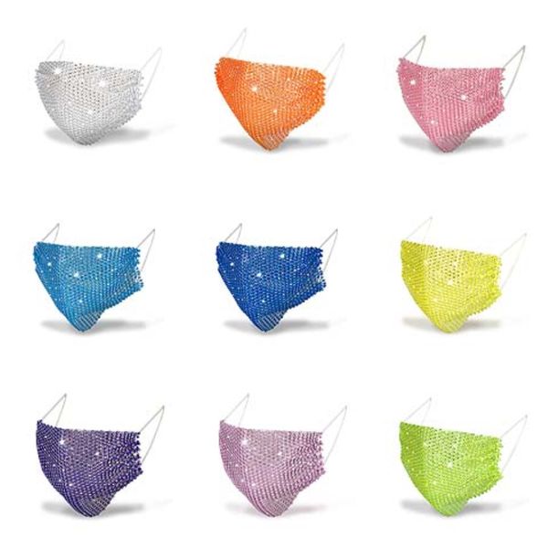 

fashion bling sequins mask washable pm2.5 face shield multicolor sequins shiny face er mount masks anti-dust mouth mask#45511