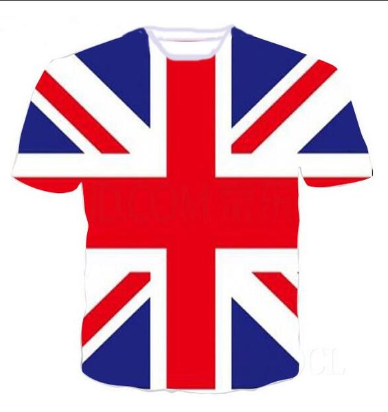 

new fashion mens / womans union jack t shirt summer style funny 3d print casual t-shirt plus size aa0249, White;black