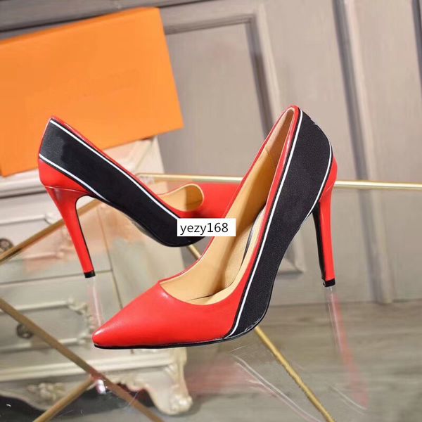 

2019 designer women high heels party fashion girls pointed shoes dance shoes wedding shoes double straps sandals us 6, Black