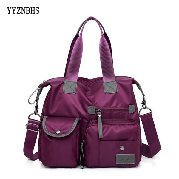 

women handle shoulder bag 5 external pockets nylon casual tote bags women handbag crossbody bags shopping bag bolsa