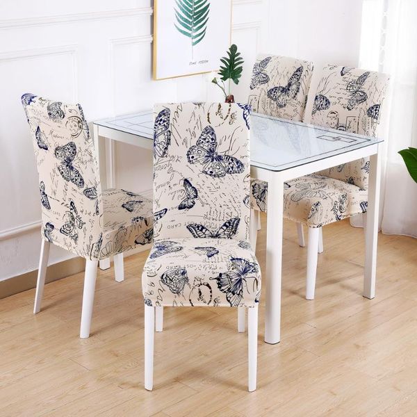 

printed chair cover spandex stretch elastic slipcovers anti-dirty chair covers for wedding party dining room banquet