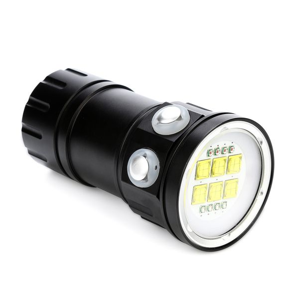 

80m led diving pgraphy light underwater ipx8 waterproof torch lamp not reachargable aluminum alloy #5j25
