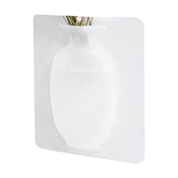 

adsorption magic silicone vase stick wall hanging vase stickers glass wall refrigerator no trace plastic sticker