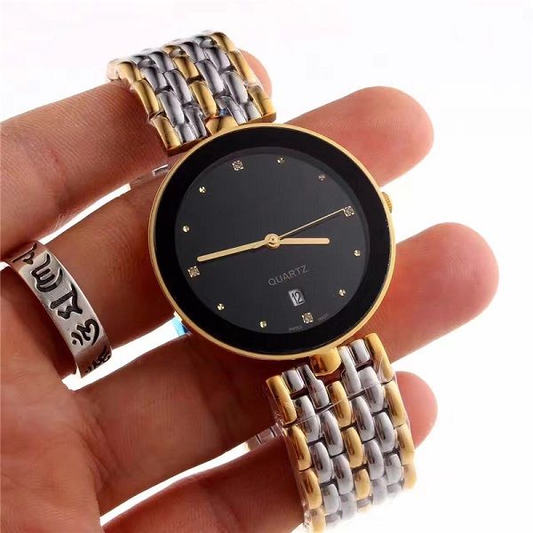 

casual fashion quartz ladies watch royal oak calendar diamond stainless steel rd watch youth, Slivery;brown