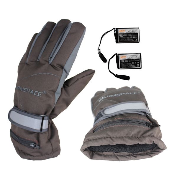 

2018 hand back heating electric gloves rechargeable warm gloves 4 hours skiing waterproof windproof heated