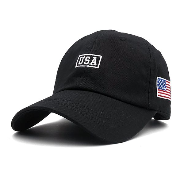 

2019 new usa classic baseball cap men's and women's baseball cap american flag outdoor casual hat fashion daddy, Blue;gray