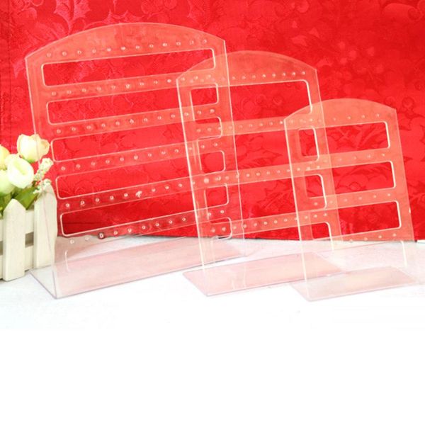 

portable 24 holes 12 pairs earrings ear studs jewelry plastic display stand rack holder organizer, Black