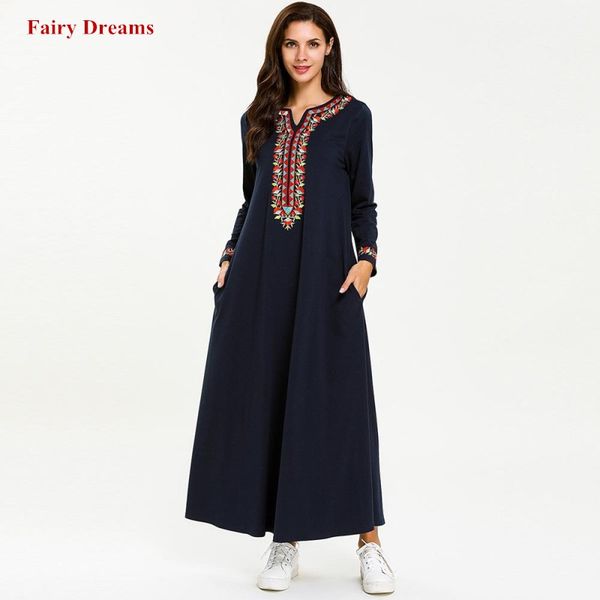 

women muslim abaya turkey dubai ramadan dress embroidery maxi dresses kaftan turkish islamic clothing plus size bangladesh robe, Red