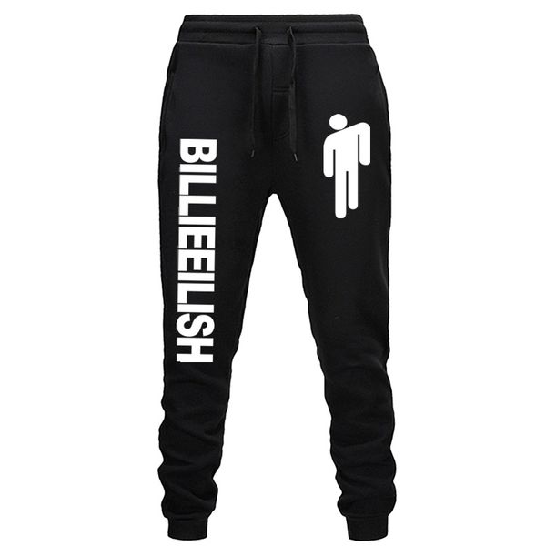 

fall / winter 2020 tide brand sweat pants trend billie eilish men and women casual pants, Black