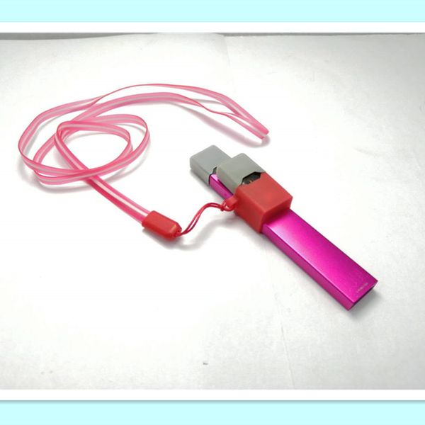 Clip per cordino collana con cordino e tracolla a catena a prova di polvere, custodia in silicone antipolvere per batteria Coco Jul e cartuccia per cialde