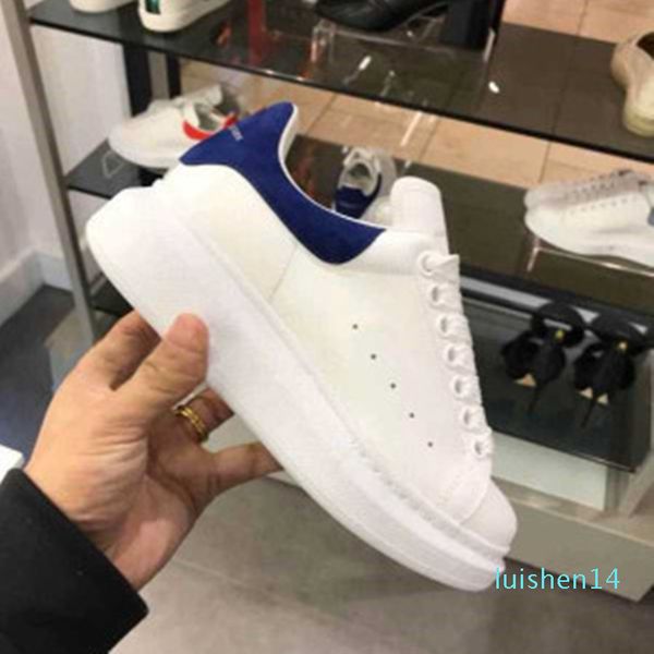 

2020 new season designer shoe fashion luxury women shoes men's leather lace up platform oversized sole sneakers white black casual shoe