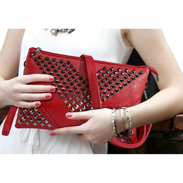 

black women leather handbags rivet stud crossbody bags female women messenger bags purses and handbags shoulder bag