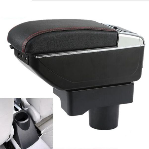 

for faw ou lang original armrest box oley chargeable move back and forth punch-central storage box car accessories usb