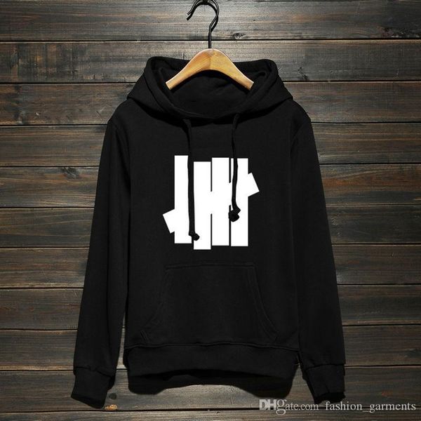 

new undefeated hoodies 19ss mens hip hop street sport designer hoodies womens loose fit oversize pullover sweatshirt, Black
