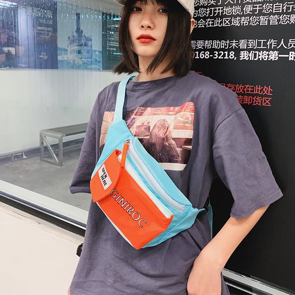 

new women pouch waist bag banana bag high capacity man belt pouch bags streetwear kidney hip hop messenger
