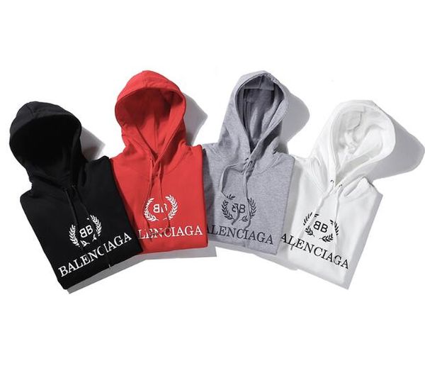 

2020 mens clothing hooded sweatshirts mens women design hoodies high street supremo print hoodies pullover winter sweatshirts, Black