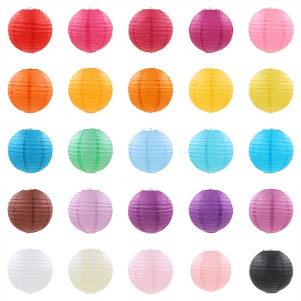 

5pcs/lots (10cm-35cm) wedding decorations paper lantern events party supplier baby shower chinese paper ball diy craft