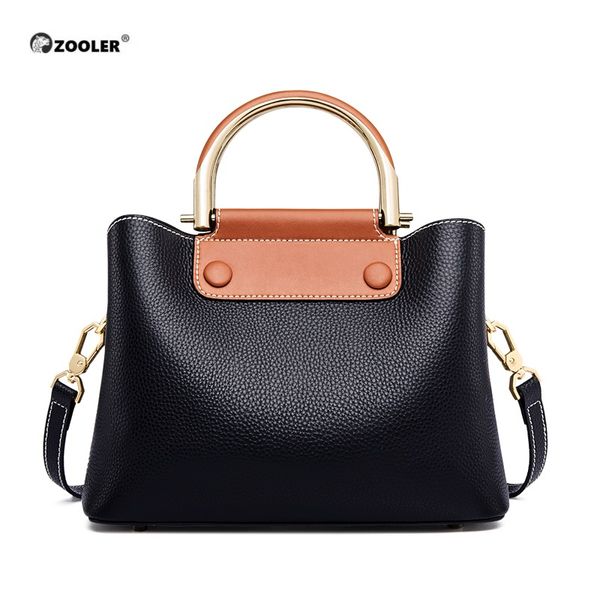 

zooler real genuine leather handbags for women patchwork shoulder bags female vintage cow leather ladies tote bags fashion#qs206