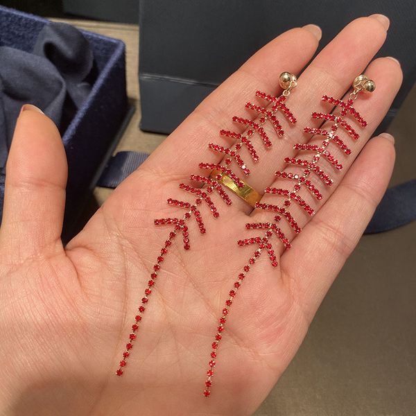 

women tassel pendant earrings red chinese national style retro hi word earrings 925 silver needle firecrackers, Golden;silver