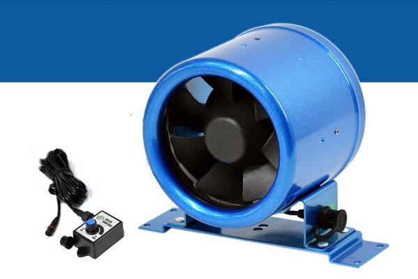 

110v/220v stepless rpm control pipe fan circular 20w 125/5 inch quiet exhaust ventilation fan kitchen l powerful duct