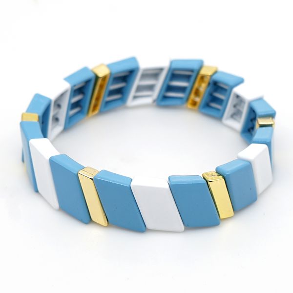 

shinus cuff bangles women enamel tile bracelets men bracelet stackable boho pulseras mujer 2019 women jewelry customize armband, Golden;silver