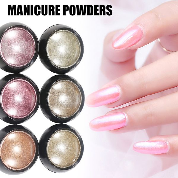 

manicure finger nail polish powder shiny glitter nail art beauty decoration supplies ornament fm88, Silver;gold
