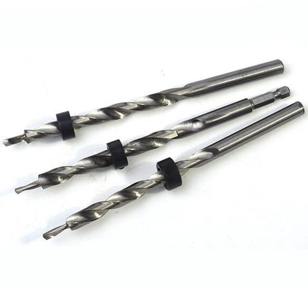 

woodworking countersink drill bits set high-speed steel drill hex shank step oblique hole