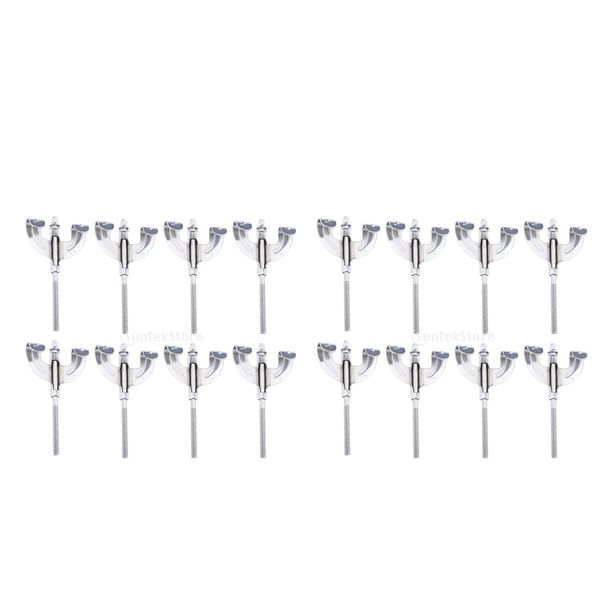 

16x durable bass drum claws hook w/ tension rods mount replacement chrome