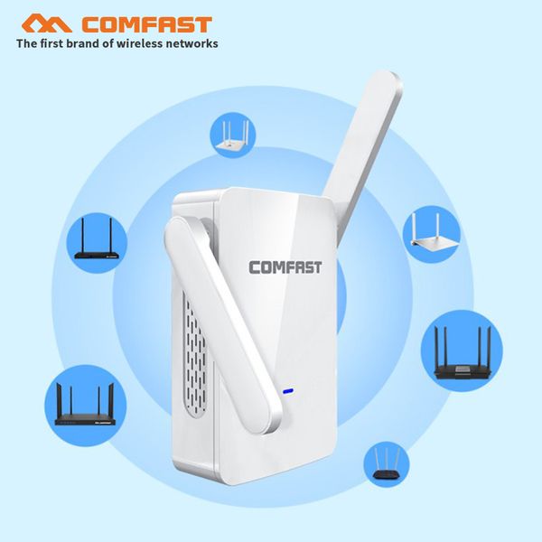 

comfast 1200mbps wifi router access point dual band dual antenna wireless wi-fi signal extender 5.8ghz