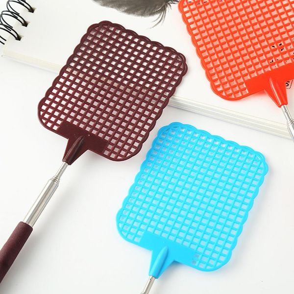 

asypets adjustable plastic fly swatter home long handle flyswatter flapper insect killer -30