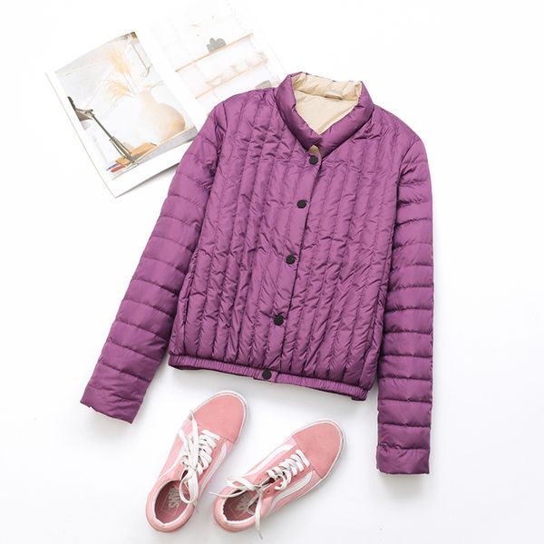 

2020 women's down jacket autumn winter ultra thin down jacket women puffer white duck down coat clothes sm1901 kj3616, Black