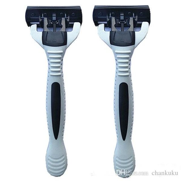 

6 слоев профессиональные высокого качества ручной нержавеющая сталь безопасность бритва ручка с 12pcs лезвия хед для мужчин поставщики