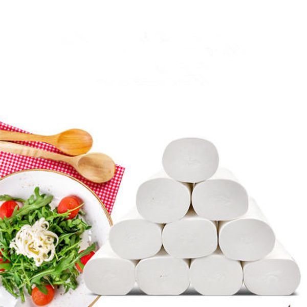

24h dhl 10 rolls toilet roll paper 4 layers home bath toilet roll paper primary wood pulp toilet paper tissue roll fs9501